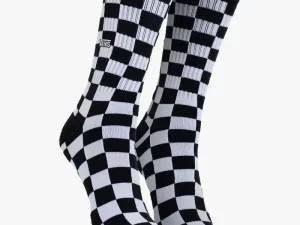 Meia Vans Cano Alto Checkerboard Crew II