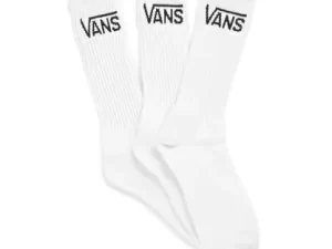 Meia Vans Classic Crew - kit com 3 - branco